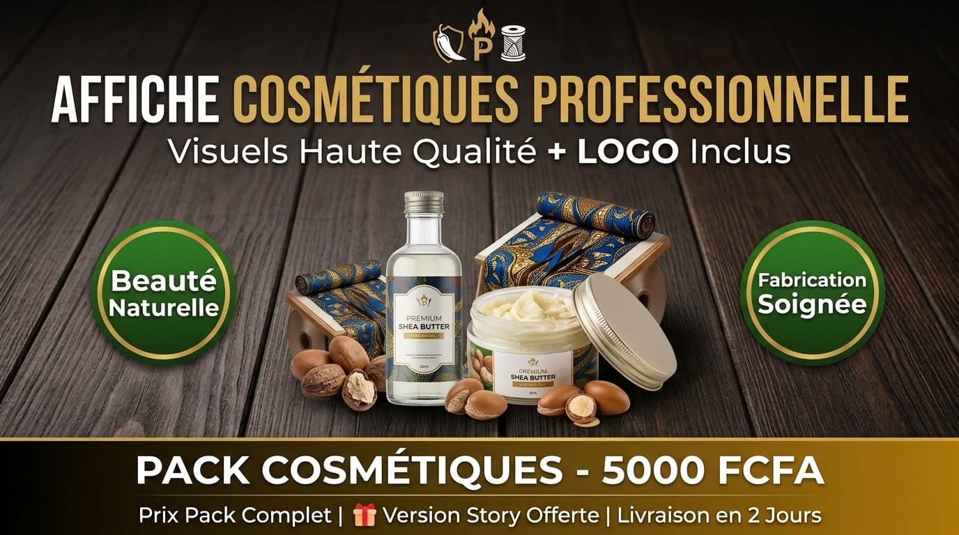 Affiche publicitaire pro - Design premium + Logo inclus â image 4