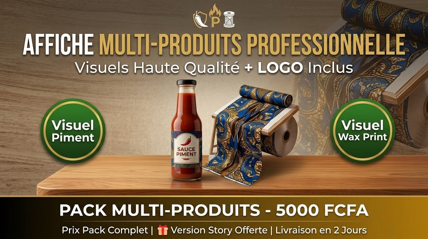 Affiche publicitaire pro - Design premium + Logo inclus â image 3